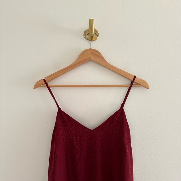 The Nines by Hatch Sleeveless Tiered Slip Maternity Dress Red XS - Picture 5 of 9